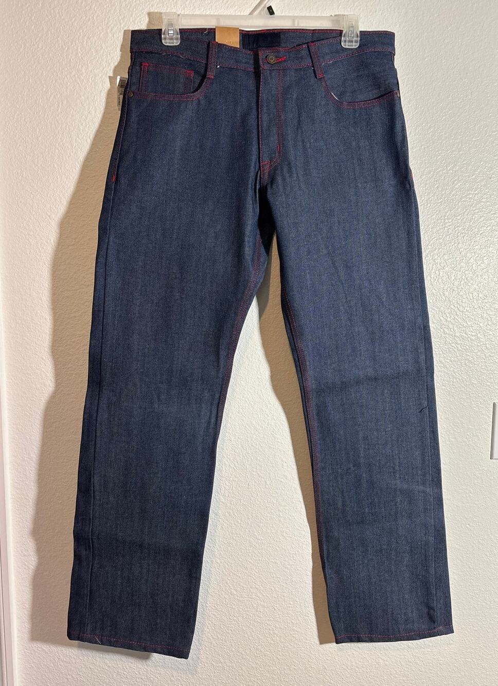 Q by Qruel NWT Men's Size 36x32 Wide Leg Relaxed Fit Jeans Streetwear Urban